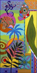 Blauwe Palm door Frances Ferdinands
