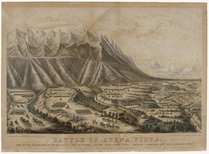 Slag bij Buena Vista, 1847 door Frances Flora Bond Palmer