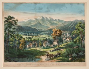 Mount Washington en de Witte Bergen door Frances Flora Bond Palmer