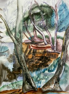 Landschap, c.1935 door Frances Hodgkins