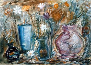 Vazen met Bloemen door Frances Hodgkins