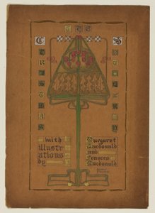 Titelpagina voor "Het Kerstverhaal", 1895-96 door Frances Macdonald