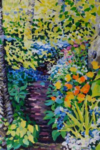 Blue Bell Path, 2020 (acrylverf op doek)