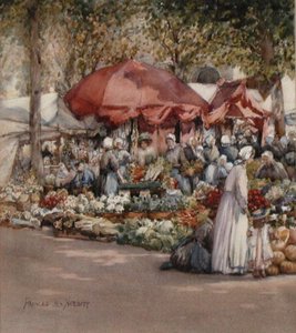 Marktdag, Noord-Frankrijk ca. 1910