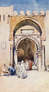 Moorse poort, Kairouan door Frances Nesbitt