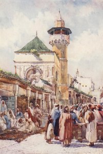 Moskee van Sidi Ben Ziad, Tunis, de veilingdag door Frances Nesbitt