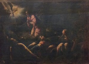 De doodsangst in de tuin door Francesco (1549 92) Bassano