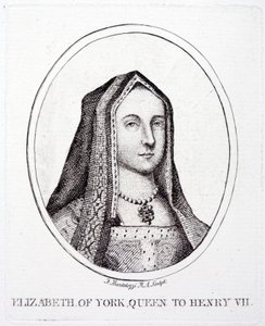 Elizabeth van York, Koningin-Gemalin van Koning Hendrik VII (gravure)