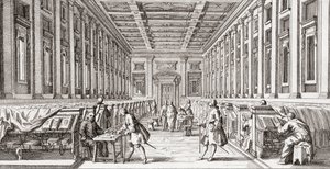 Laurentiaanse Bibliotheek, eind 18e eeuw door Francesco (after) Bartolozzi