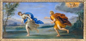 Apollon en Daphne - Apollo en Daphne ... door Francesco Albani