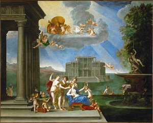 La toilette de Venus - Venus op haar toilet ... door Francesco Albani