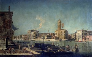 La Torre dei Leoni. Ca. 1735-1740 door Francesco Albotto