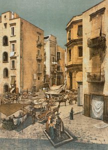 Uitzicht op Almo-plein in Napels door Francesco Aversano