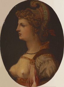 Ideaal Portret van een Dame Portret van Vittoria Colonna door Francesco Bacchiacca