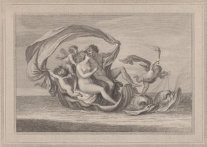 Acis en Galatea, 1787 door Francesco Bartolozzi