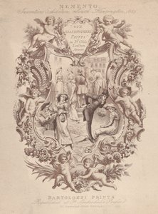 Advertentie voor Memento, Uitvindingen Tentoonstelling, South Kensington door Francesco Bartolozzi