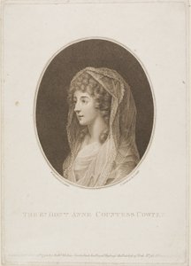 Anne Gravin Cowper door Francesco Bartolozzi