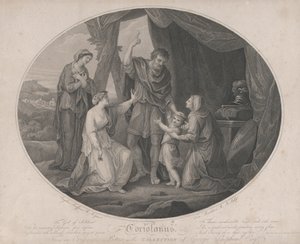 Coriolanus: De god van soldaten, om onkwetsbaar te schande te maken... Shakespeare, Cori..., 3 november 1785 door Francesco Bartolozzi