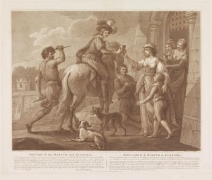 Edward II de Martelaar en Elfrida door Francesco Bartolozzi