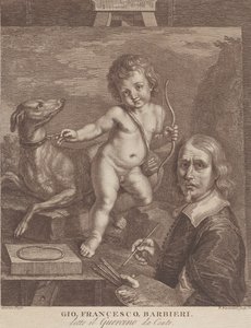 Guercino Zelfportret, 1790-99 door Francesco Bartolozzi