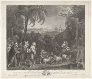 Het vertrek van Abraham en Lot uit Egypte