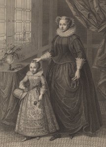 Mary, Koningin van Schotland, gepubliceerd 1779 door Francesco Bartolozzi