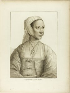 Portret van een vrouw naar rechts kijkend