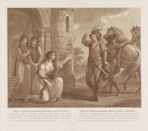 Prins Edmund en Algitha door Francesco Bartolozzi