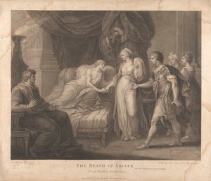 De Dood van Arcite door Francesco Bartolozzi