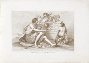 Titelprent met personificatie van de schilderkunst
