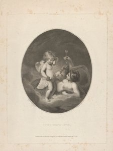 Venus voedt Cupido door Francesco Bartolozzi