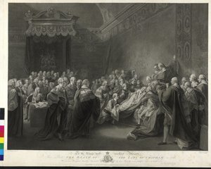 William Pitt De dood van de graaf van Chatham door Francesco Bartolozzi