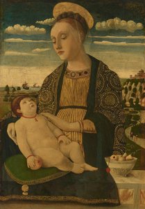 Madonna en kind door Francesco Benaglio