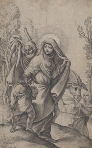 De terugkeer uit Egypte door Francesco Brizio