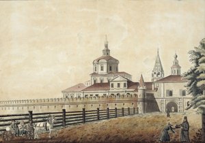 Het St. Andronik Klooster in Moskou, 1780s