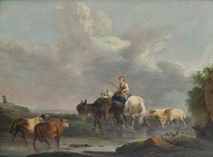 Herderin bij de beek