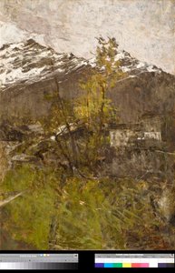 De eerste sneeuw (1889) door Francesco Filippini