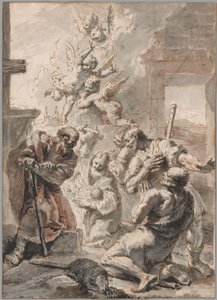 Aanbidding van de Herders door Francesco Fontebasso
