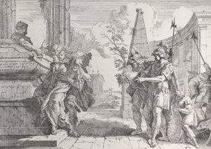 Het offer van Polyxena, uit Bacchanalen en Geschiedenissen, 1744