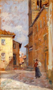 Op straat in Volterra