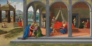 Scènes uit het Leven van Sint Johannes de Doper, ca. 1506-7 door Francesco Granacci