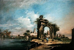 Capriccio met een verwoegde boog