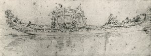 Gondel gereserveerd voor ambassadeurs, door Francesco Guardi
