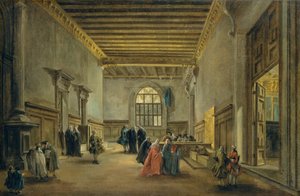 De Antichambre van de Sala del Maggior Consiglio, c.1765-68 door Francesco Guardi