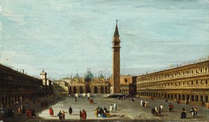 Het Piazza San Marco, Venetië, kijkend naar het oosten