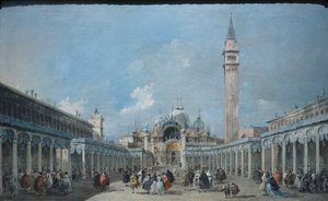 Het feest van de Hemelvaart op het Piazza San Marco, c.1775
