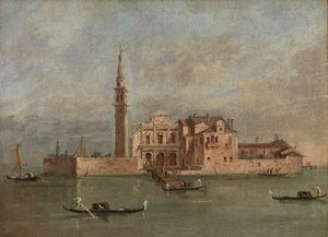 Venetiaanse Kerk door Francesco Guardi