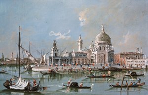 Uitzicht op de Santa Maria della Salute kerk, 18e eeuw