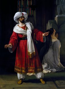 Giovanni David in de rol van Alexander in het melodrama Arabieren in Gallië door Giovanni Papini door Francesco Hayez