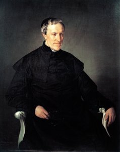 Portret van Antonio Rosmini Serbati, olieverf op doek